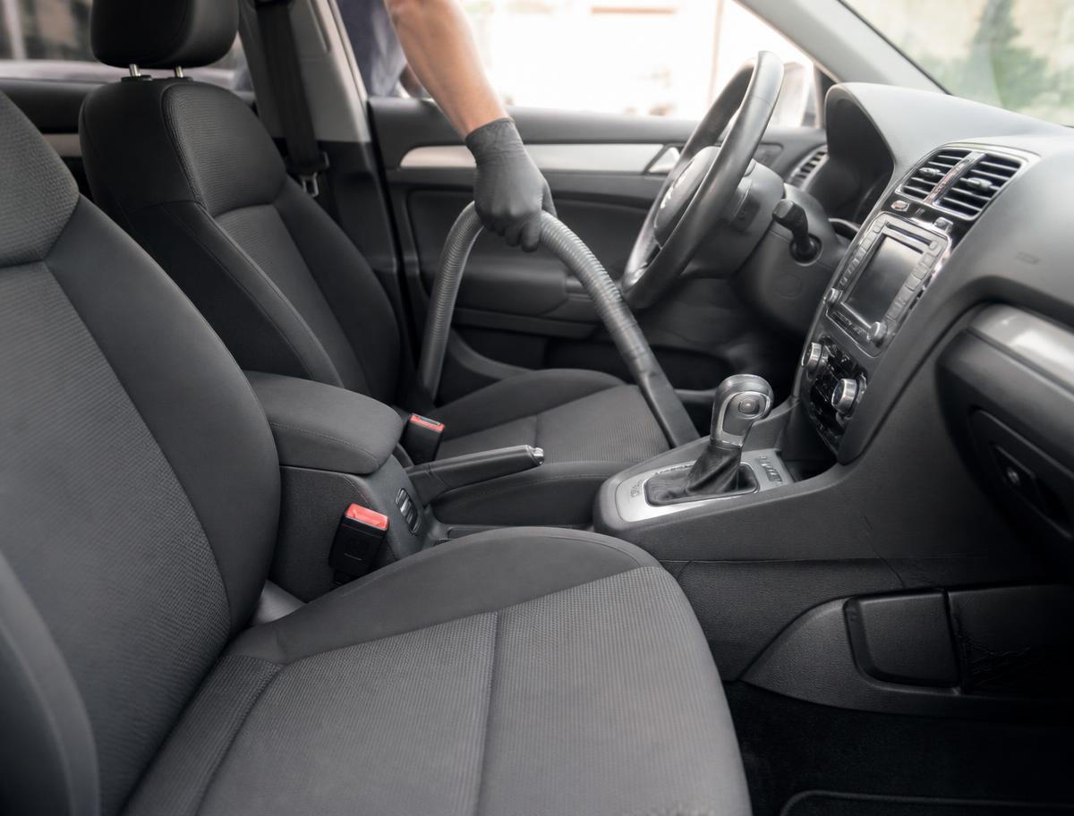 Car interior after cleaning (demonstration placeholder image)